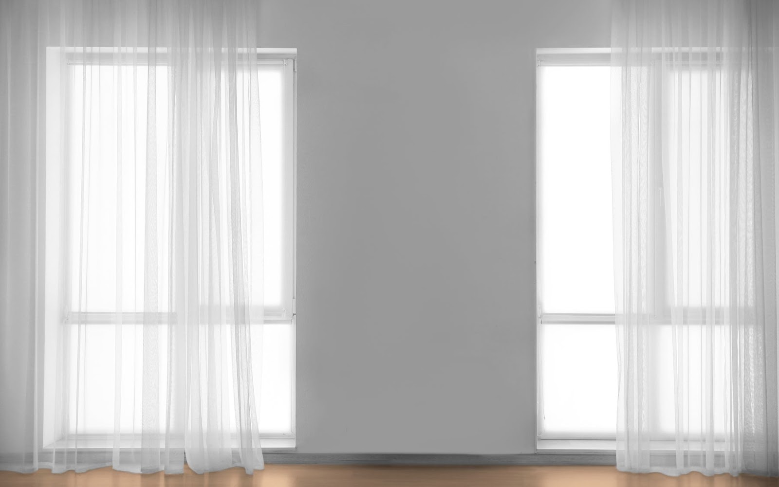 how to hang double curtains without a double rod