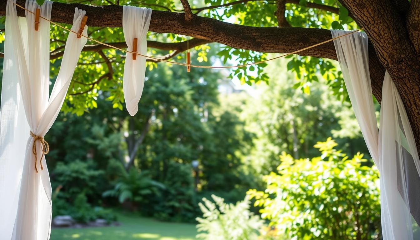hanging outdoor curtains without rod