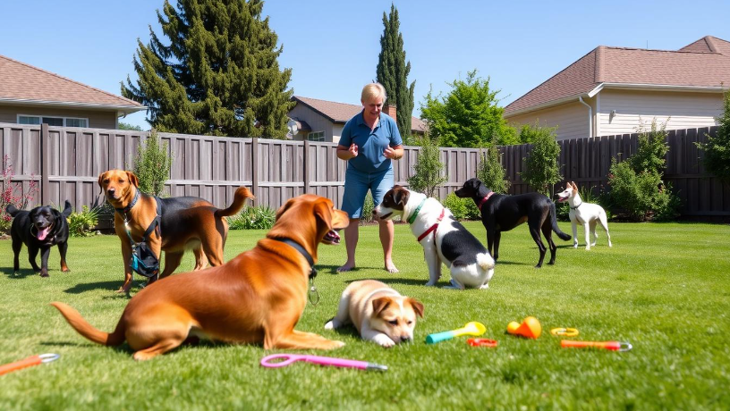 keep a dog from pooping in your yard