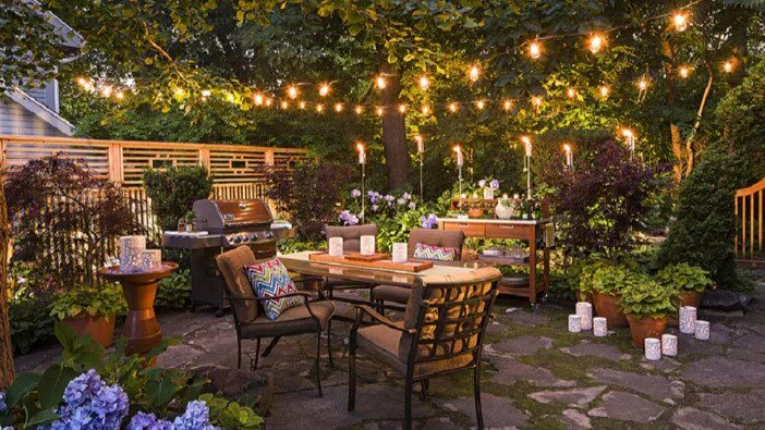 How to Hang String Lights in Backyard Without Trees