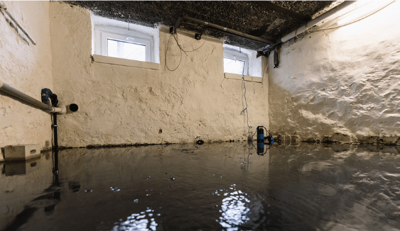 get rid of water in basement