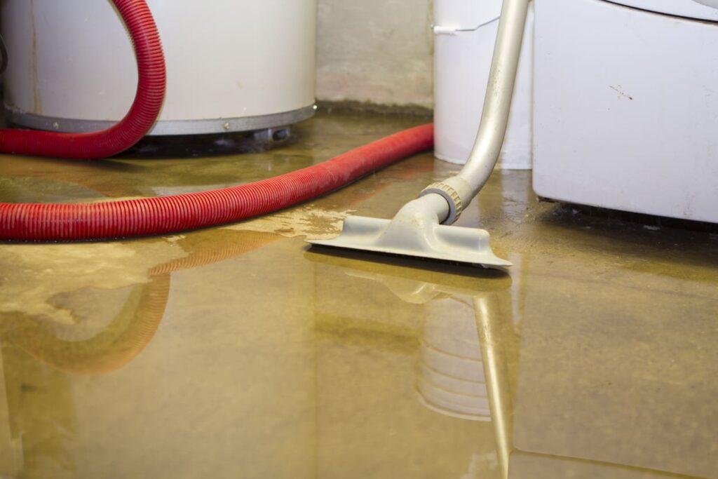 get rid of water in basement