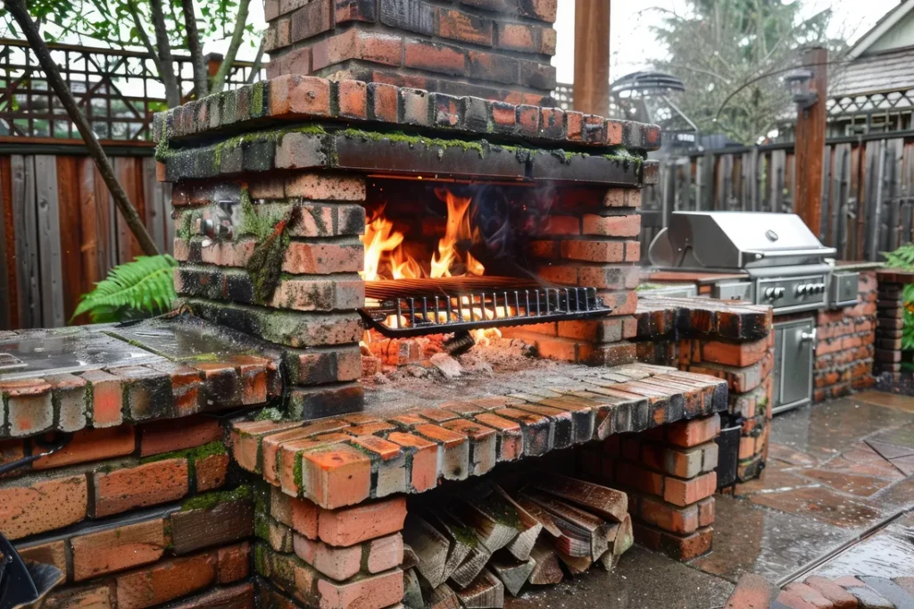How to Build a Brick BBQ with a Chimney