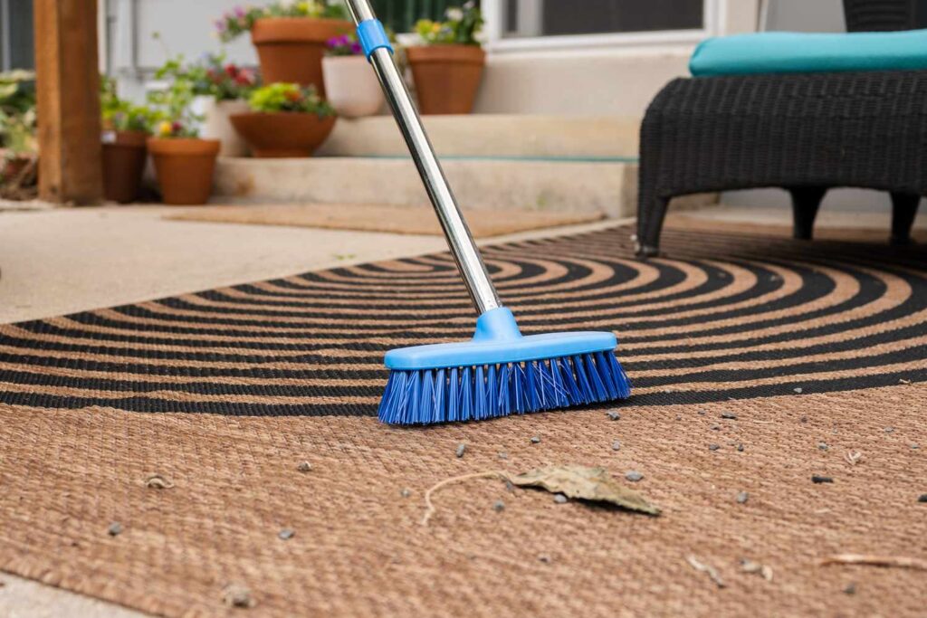 How to clean outdoor carpet
