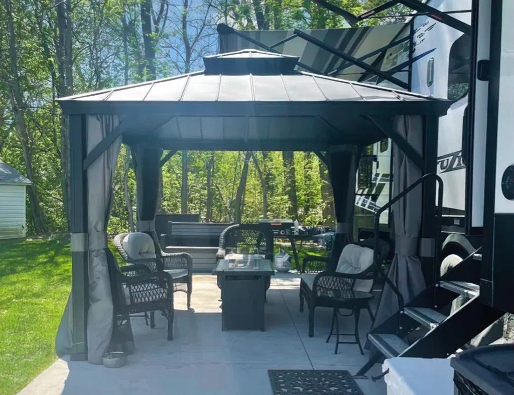 Can I use magnetic closures on any gazebo curtain?